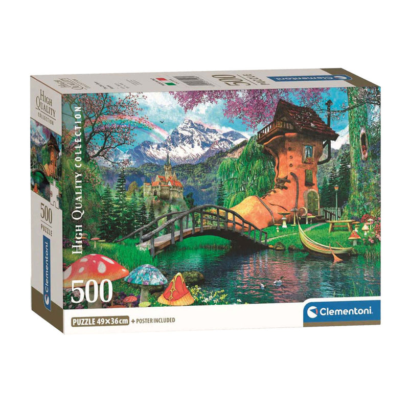 Afbeelding laden in galerijviewer, Clementoni legpuzzel the old shoe house, 500st.

