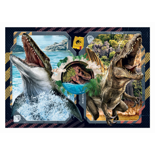 Clementoni - puzzel - 2 x 60 stukjes - jurassic world rebirth - vanaf 4 jaar