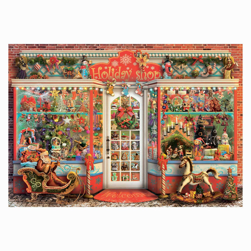 Afbeelding laden in galerijviewer, Clementoni legpuzzel kerstwinkel - 1000st.

