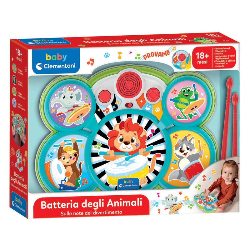 Afbeelding laden in galerijviewer, Clementoni baby drumset dieren
