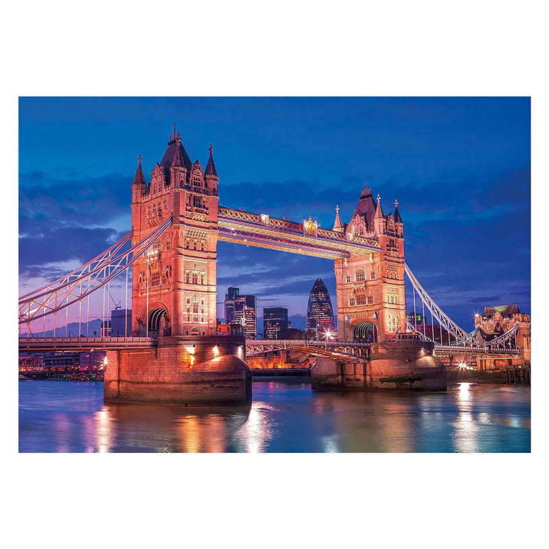 Afbeelding laden in galerijviewer, Clementoni legpuzzel tower bridge bij nacht - 1000st.
