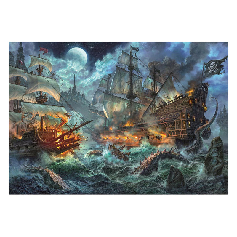 Afbeelding laden in galerijviewer, Clementoni legpuzzel piraten strijd - 6000st.
