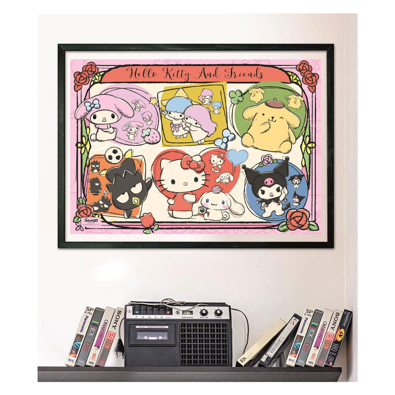 Afbeelding laden in galerijviewer, Clementoni legpuzzel hello kitty and friends - 1000st.
