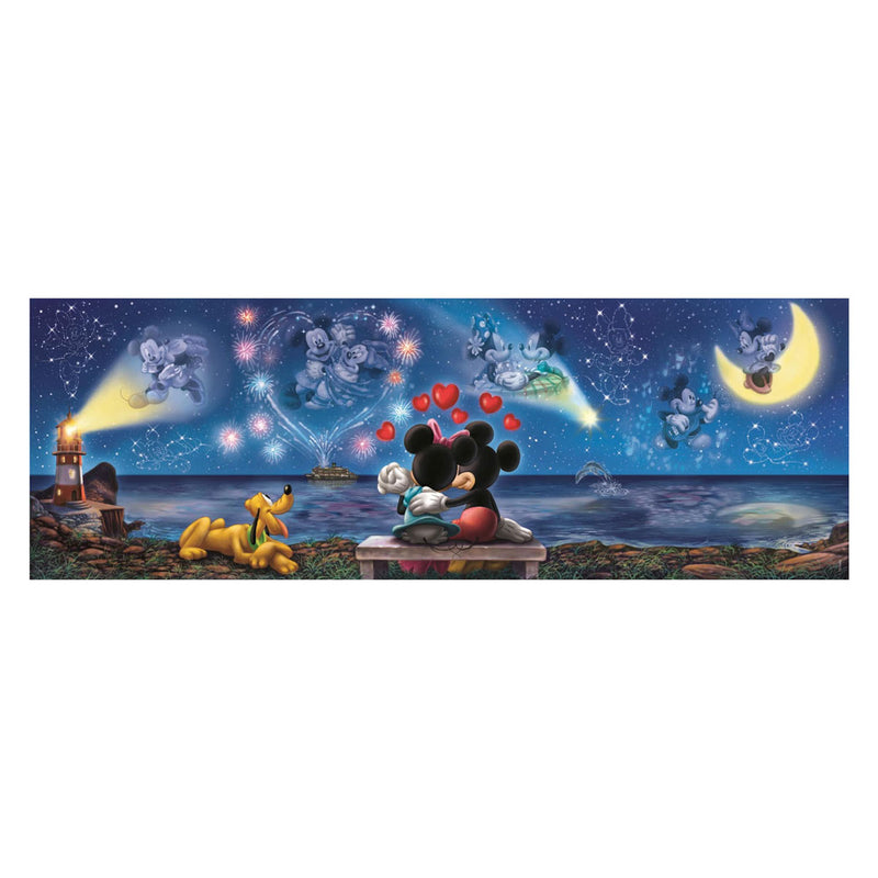 Afbeelding laden in galerijviewer, Clementoni legpuzzel mickey en minnie panorama - 1000st.
