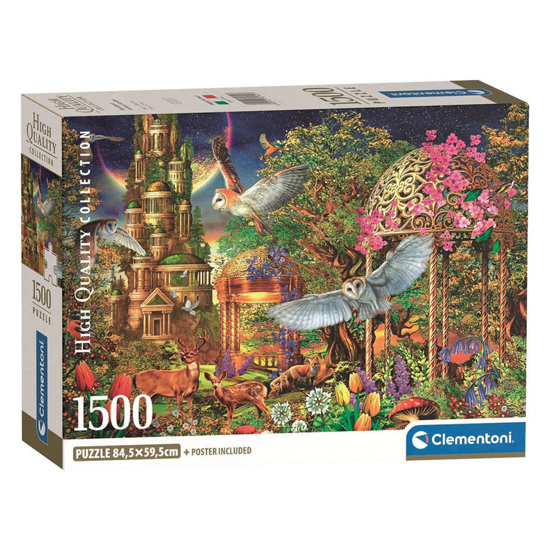 Afbeelding laden in galerijviewer, Clementoni legpuzzel woodland fantasy garden - 1500st.
