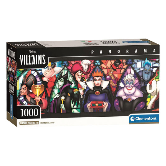 Clementoni legpuzzel disney villains panorama - 1000st.
