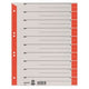 Numerieke tabbladen leitz 1652 rood karton