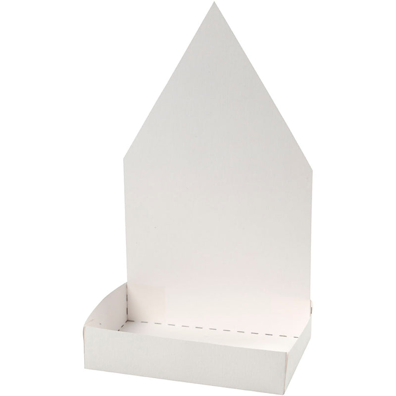 Afbeelding laden in galerijviewer, Https: www.cchobby.nl waterkersbakje-met-figuur-huis-h-20-cm-wit-6-set-1-doos
