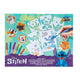 Van der meulen stitch spray pennen met sjablonen 7 kleuren