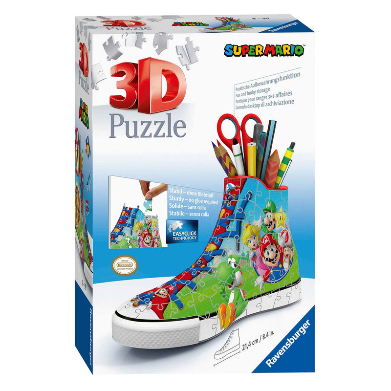 Afbeelding laden in galerijviewer, Ravensburger sneaker super mario - 3d puzzel - 108 stukjes
