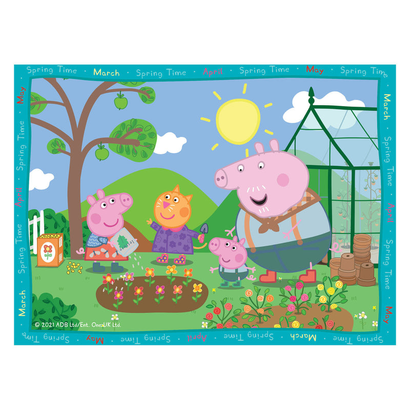 Afbeelding laden in galerijviewer, Ravensburger puzzel peppa pig: 4 seizoenen - 12+16+20+24 stukjes
