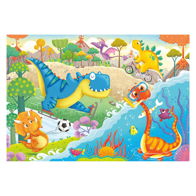 Afbeelding laden in galerijviewer, Ravensburger puzzel lievelingsdino's - twee puzzels - 12 stukjes - kinderpuzzel
