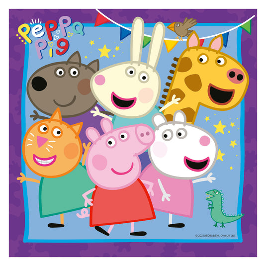 Ravensburger puzzel peppa pig - legpuzzel - 3x49 stukjes