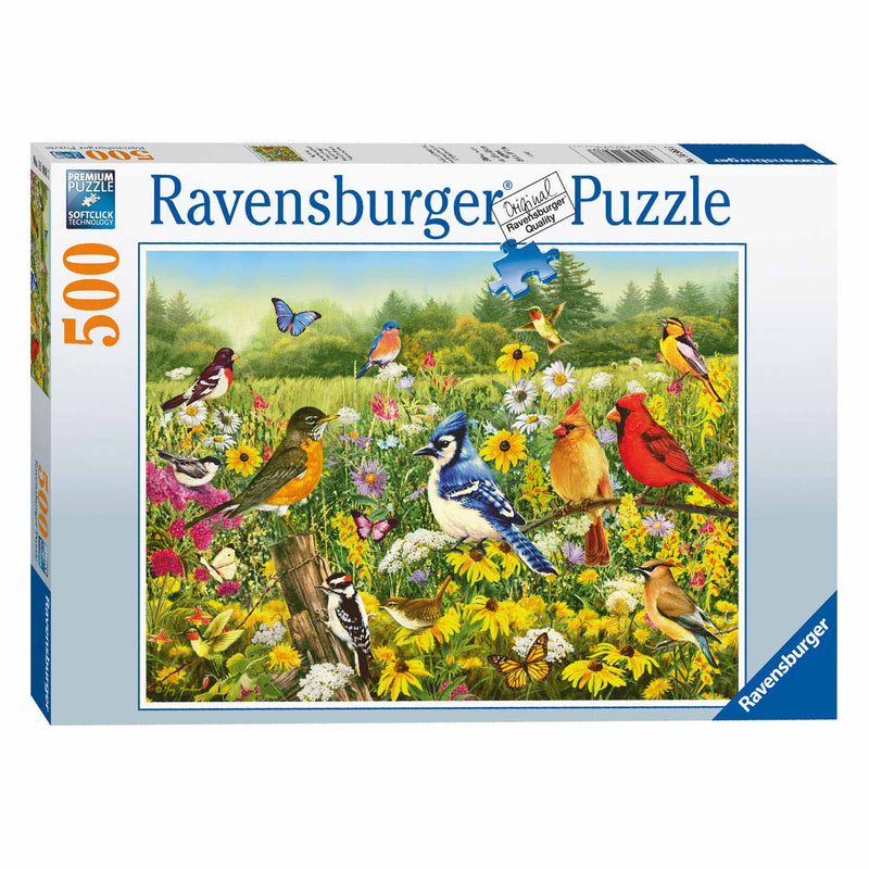 Afbeelding laden in galerijviewer, Ravensburger Vogels in de Wei Legpuzzel, 500st.
