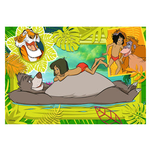 Ravensburger disney classics: dombo en jungleboek legpuzzel, 2x12st.