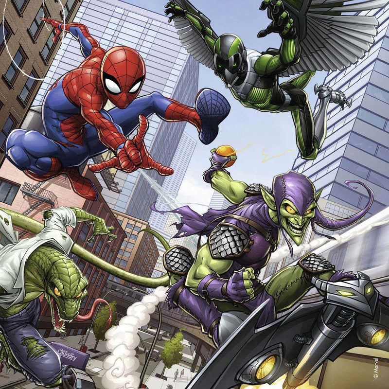 Afbeelding laden in galerijviewer, Ravensburger puzzel spiderman in actie - 3x49 stukjes
