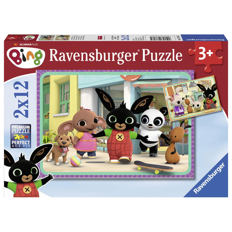 Afbeelding laden in galerijviewer, Ravensburger bing puzzel, 2x12st.
