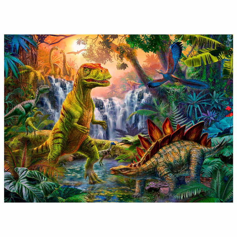 Afbeelding laden in galerijviewer, Ravensburger Oase van Dinosaurussen Puzzel 100st. XXL
