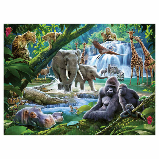 Ravensburger puzzel jungle dieren - legpuzzel - 100 stukjes