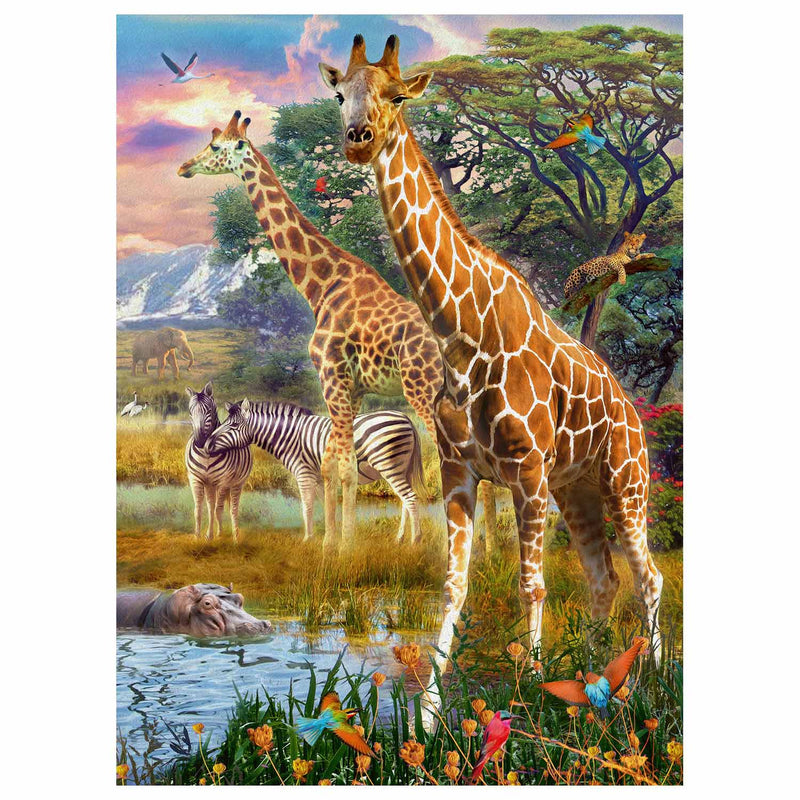 Afbeelding laden in galerijviewer, Ravensburger puzzel kleurrijke savanne - legpuzzel - 150 stukjes
