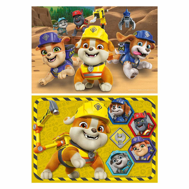 Afbeelding laden in galerijviewer, Ravensburger legpuzzel paw patrol rubble crew - 2x12 stukjes karton.
