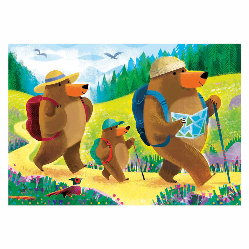 Afbeelding laden in galerijviewer, Ravensburger puzzel bear family vacations 2x24 stukjes
