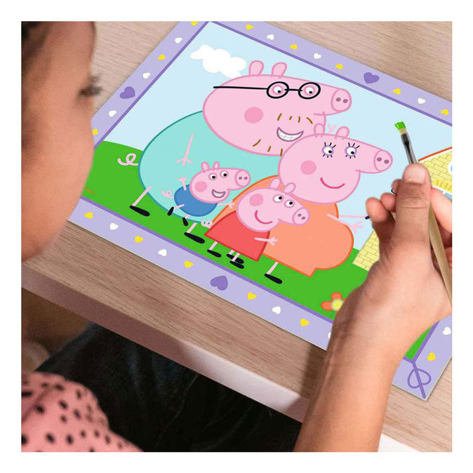 Afbeelding laden in galerijviewer, Ravensburger schilderen op nummer peppa pig familie creatief speelgoed.
