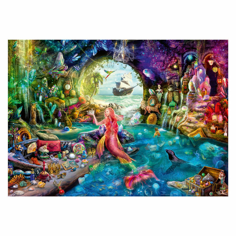 Afbeelding laden in galerijviewer, Ravensburger puzzel mermaid's treasure - legpuzzel - stukjes
