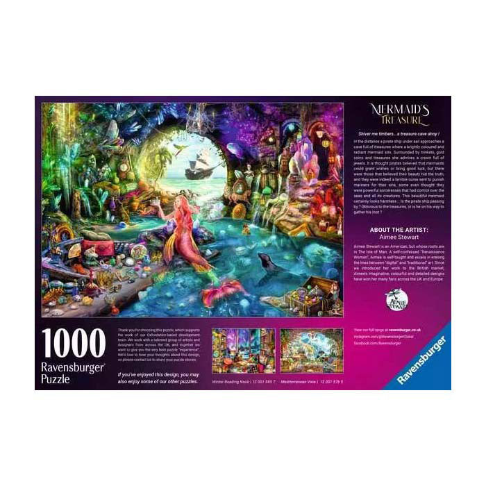 Afbeelding laden in galerijviewer, Ravensburger puzzel mermaid's treasure - legpuzzel - stukjes
