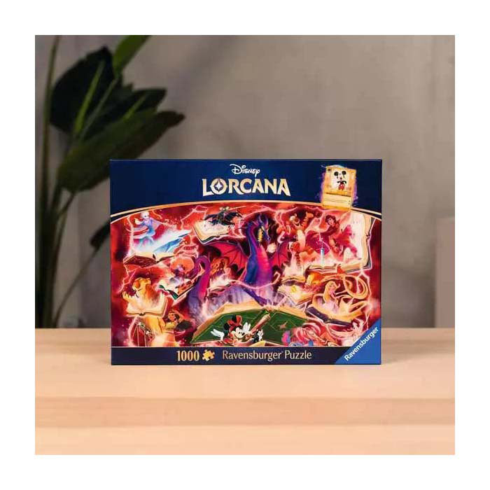 Afbeelding laden in galerijviewer, Ravensburger legpuzzel disney lorcana glimmers of the realm: ruby - 1000st.
