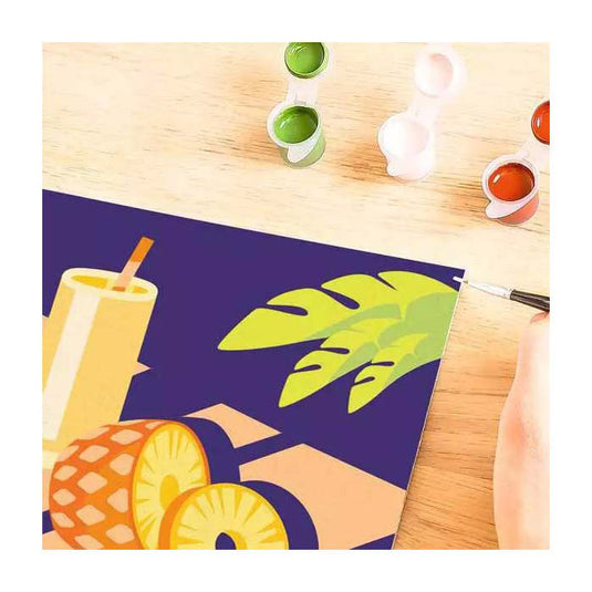 Ravensburger schilderen op nummer set - creatief schilderpakket ananas.