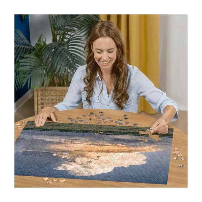 Afbeelding laden in galerijviewer, Ravensburger legpuzzel landschap cumulus epos 1500 stukjes puzzel.

