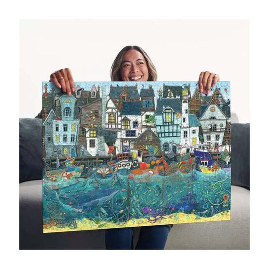 Ravensburger puzzel habour of wonders: a bustling fantasy port - legpuzzel - 1500 stukjes