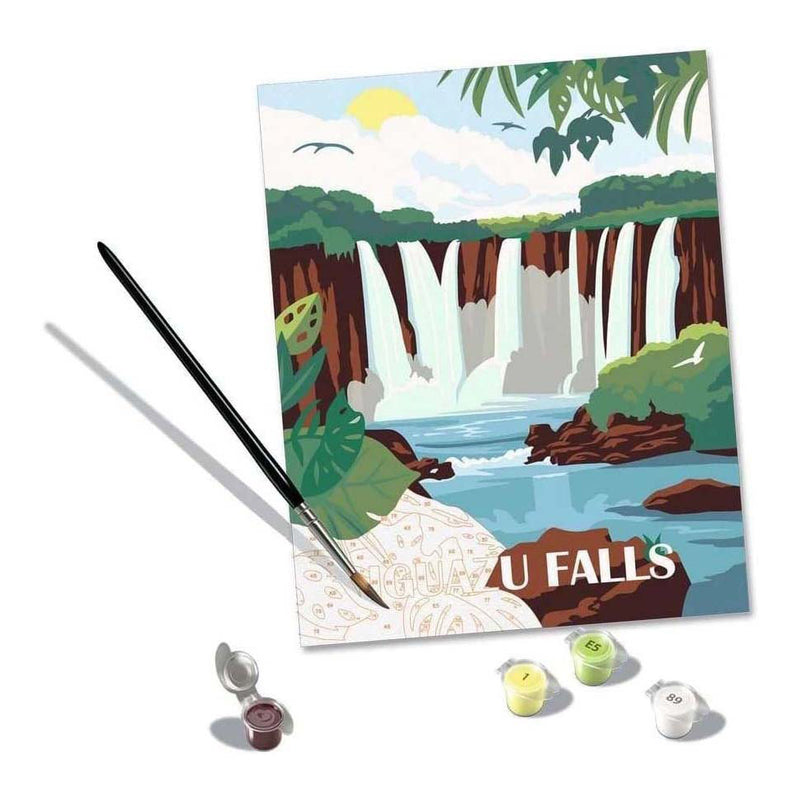 Afbeelding laden in galerijviewer, Ravensburger creart schilderen op nummer - iguazu watervallen

