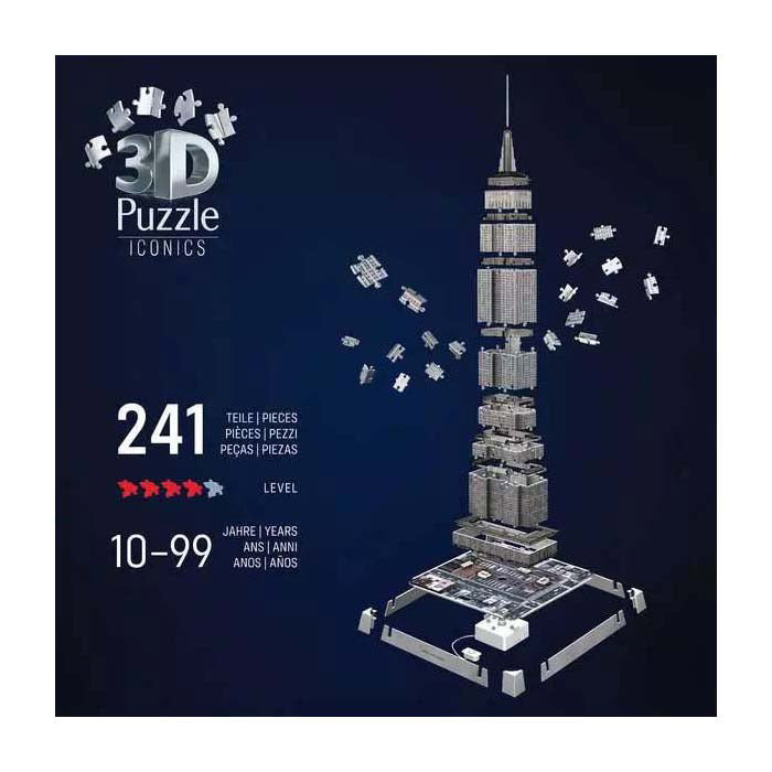 Afbeelding laden in galerijviewer, Ravensburger 3d puzzel iconics empire state building - met licht - 241st.
