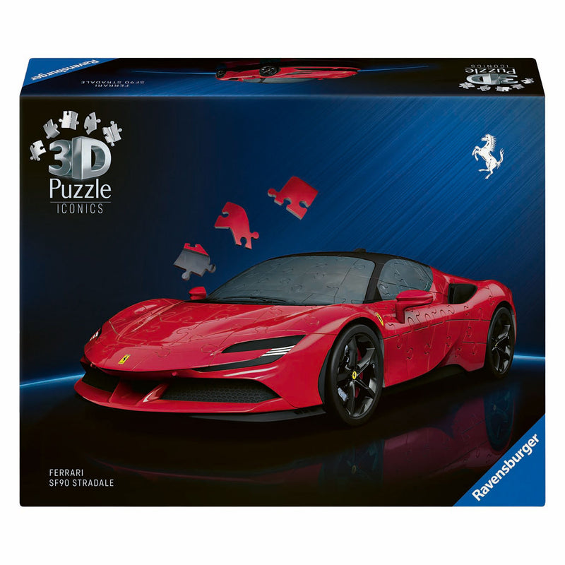 Afbeelding laden in galerijviewer, Ravensburger - iconics: ferrari sf90 stradale - 3d puzzel - 108 stukjes - bouwset voor kinderen vanaf 8 jaar
