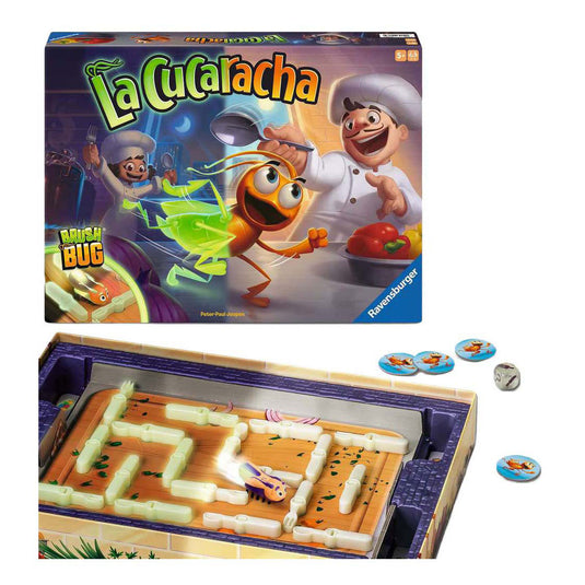 Ravensburger la cucaracha glow in the dark | actiespel voor 2-4 spelers | vanaf 5 jaar