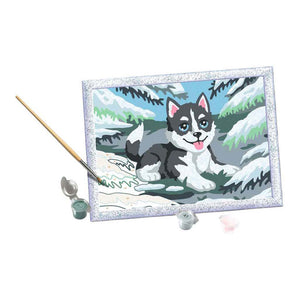 Ravensburger – creart: cheeky husky – schilderen op nummer