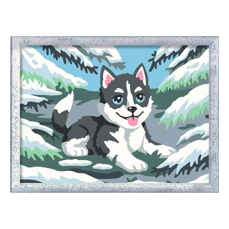 Afbeelding laden in galerijviewer, Ravensburger – creart: cheeky husky – schilderen op nummer
