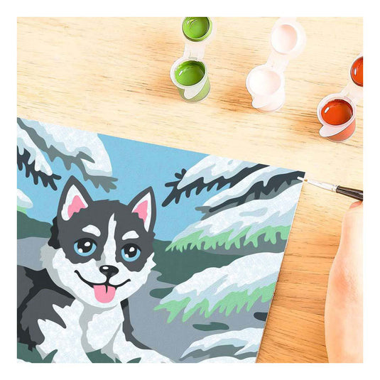 Ravensburger – creart: cheeky husky – schilderen op nummer