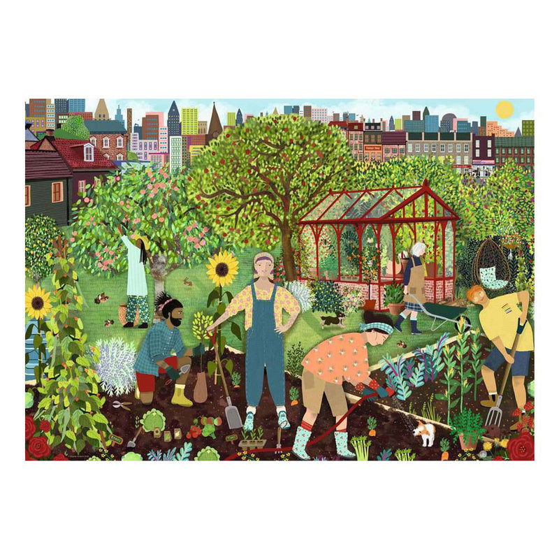 Afbeelding laden in galerijviewer, Ravensburger legpuzzel the allotment - 1000st.
