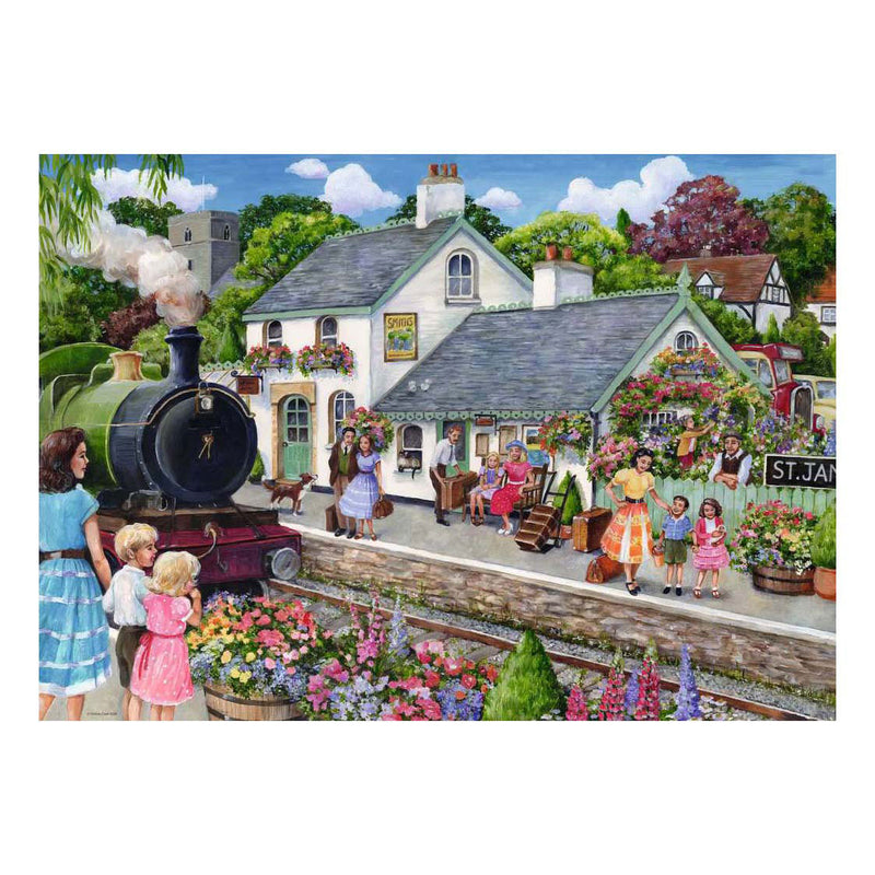 Afbeelding laden in galerijviewer, Ravensburger â€“ whistle stop cottage â€“ legpuzzel â€“ 1000 stukjes
