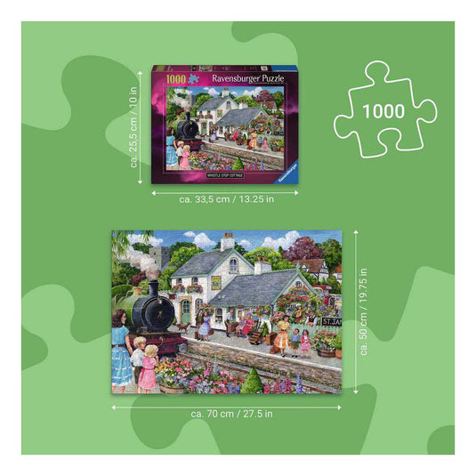 Ravensburger â€“ whistle stop cottage â€“ legpuzzel â€“ 1000 stukjes