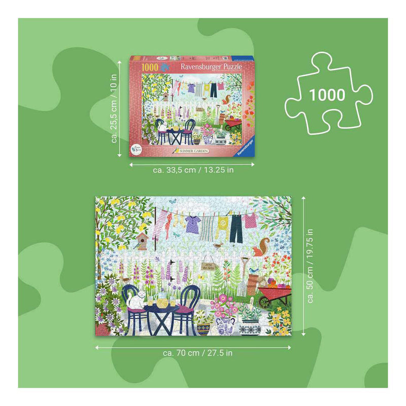 Afbeelding laden in galerijviewer, Ravensburger – zomertuin – legpuzzel – 1000 stukjes
