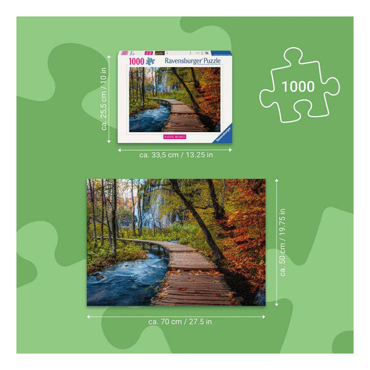 Ravensburger puzzel autumnal wood trail 1000 stukjes