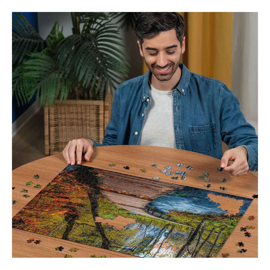 Ravensburger puzzel autumnal wood trail 1000 stukjes