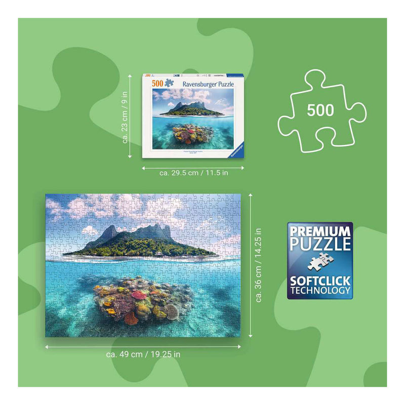 Afbeelding laden in galerijviewer, Ravensburger – eiland en koraalwereld – legpuzzel – 500 stukjes
