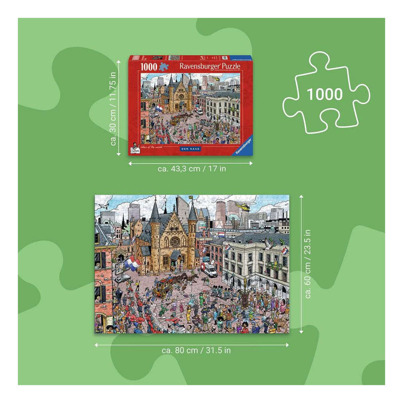 Afbeelding laden in galerijviewer, Ravensburger – cities of the world: den haag – legpuzzel – 1000 stukjes
