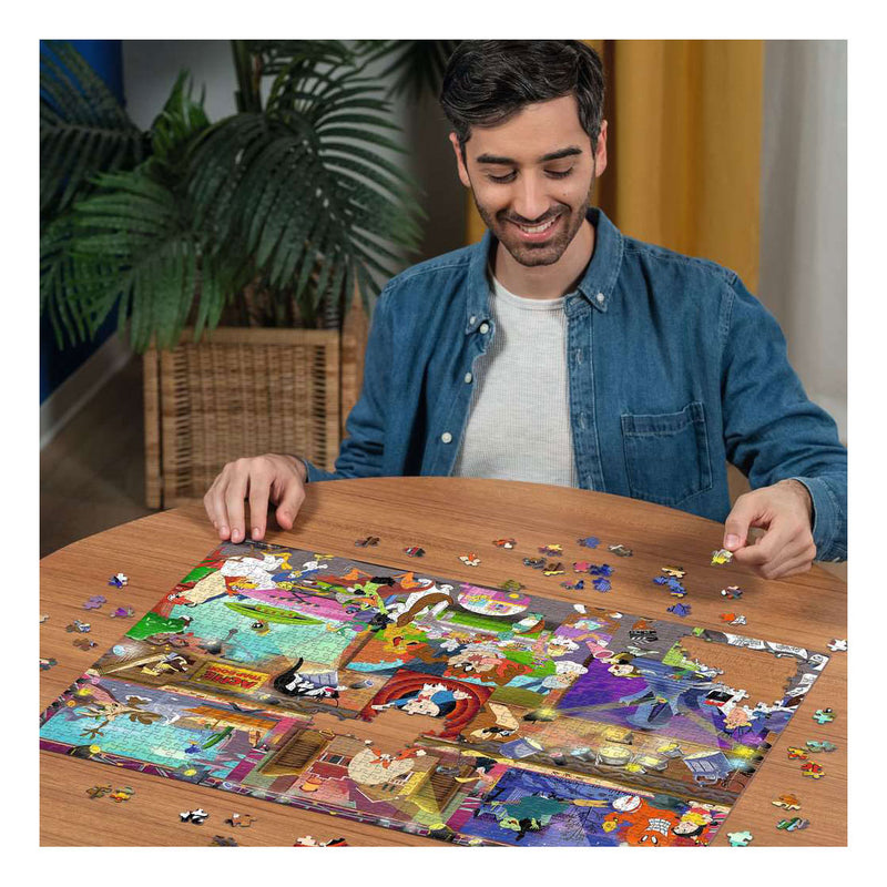 Afbeelding laden in galerijviewer, Ravensburger legpuzzel looney tunes studio - 1000st.
