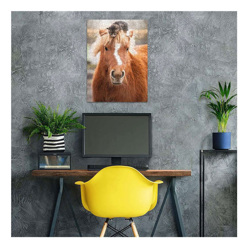 Afbeelding laden in galerijviewer, Ravensburger legpuzzel pony and cat - 500st.
